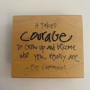 Printworks F4016 Courage rubber stamp